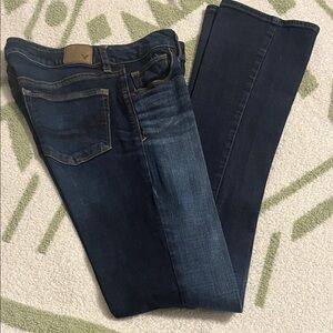 American Eagle Outfitters Dark Indigo Boot Cut Jeans Super Stretch